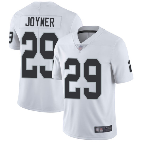 Men Oakland Raiders Limited White Lamarcus Joyner Road Jersey NFL Football #29 Vapor Untouchable Jersey->nfl t-shirts->Sports Accessory